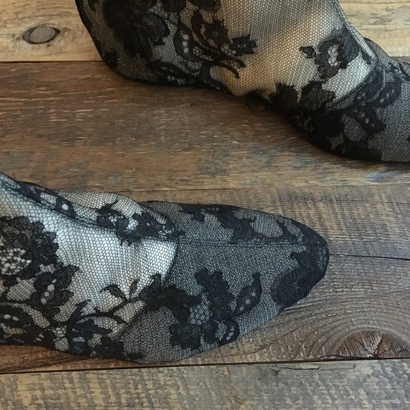 Rare Lace & Mesh Flat Boot Hidden Zip Boot Armani - Picture 5 of 8